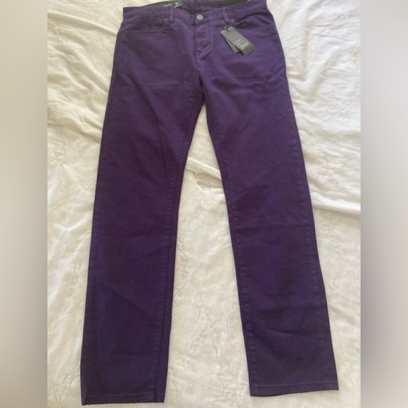 Armani Exchange Jeans Men 32x32 Skinny Purple New With Tags